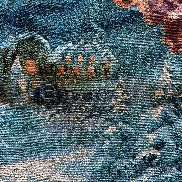 GORGEOUS Dona Gelsinger Little Angel Tapestry Throw Multicolor NWT 2007 - Picture 5 of 7